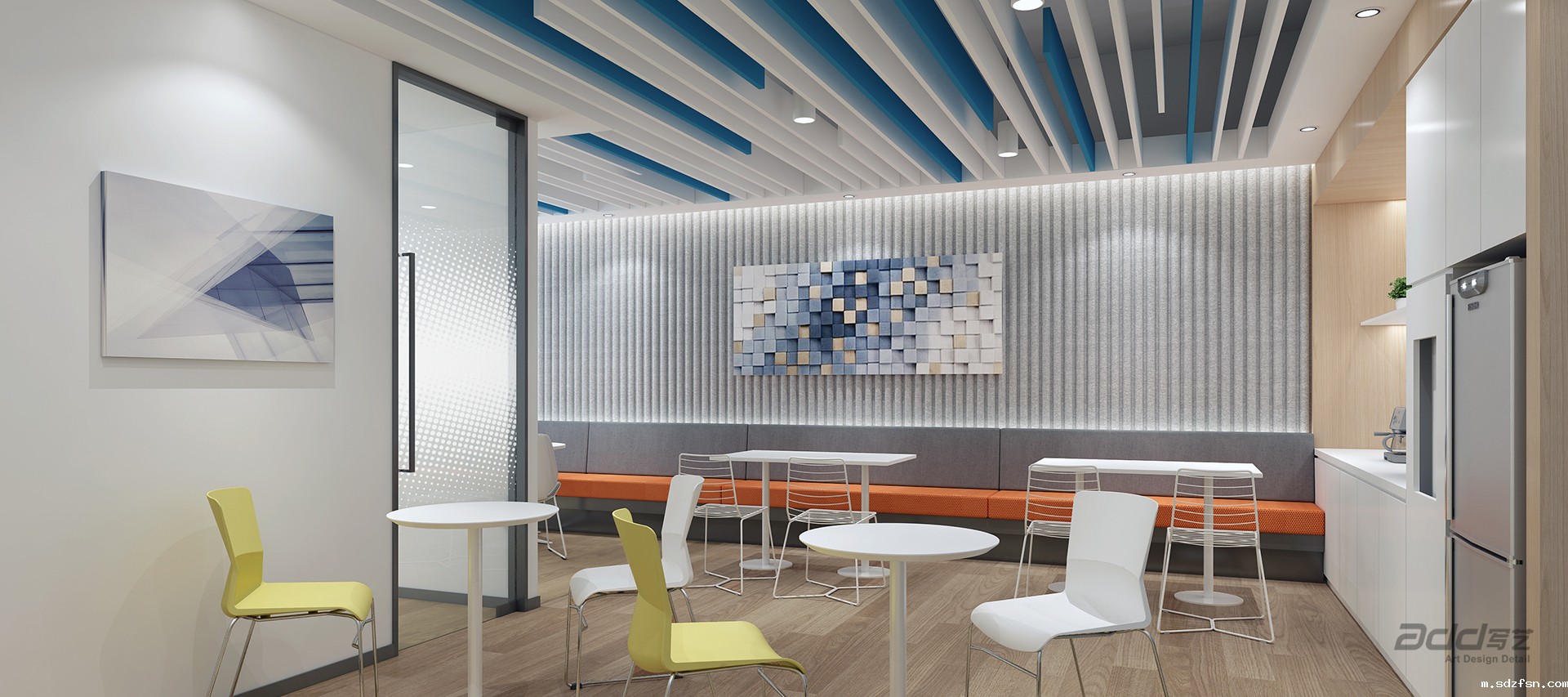 数字证书认证中心办公空间设计 茶水间-pc