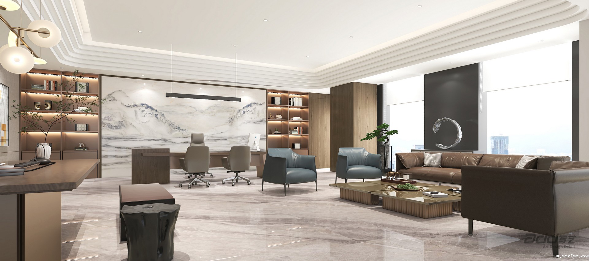 九州通医药办公楼设计-经理室-pc