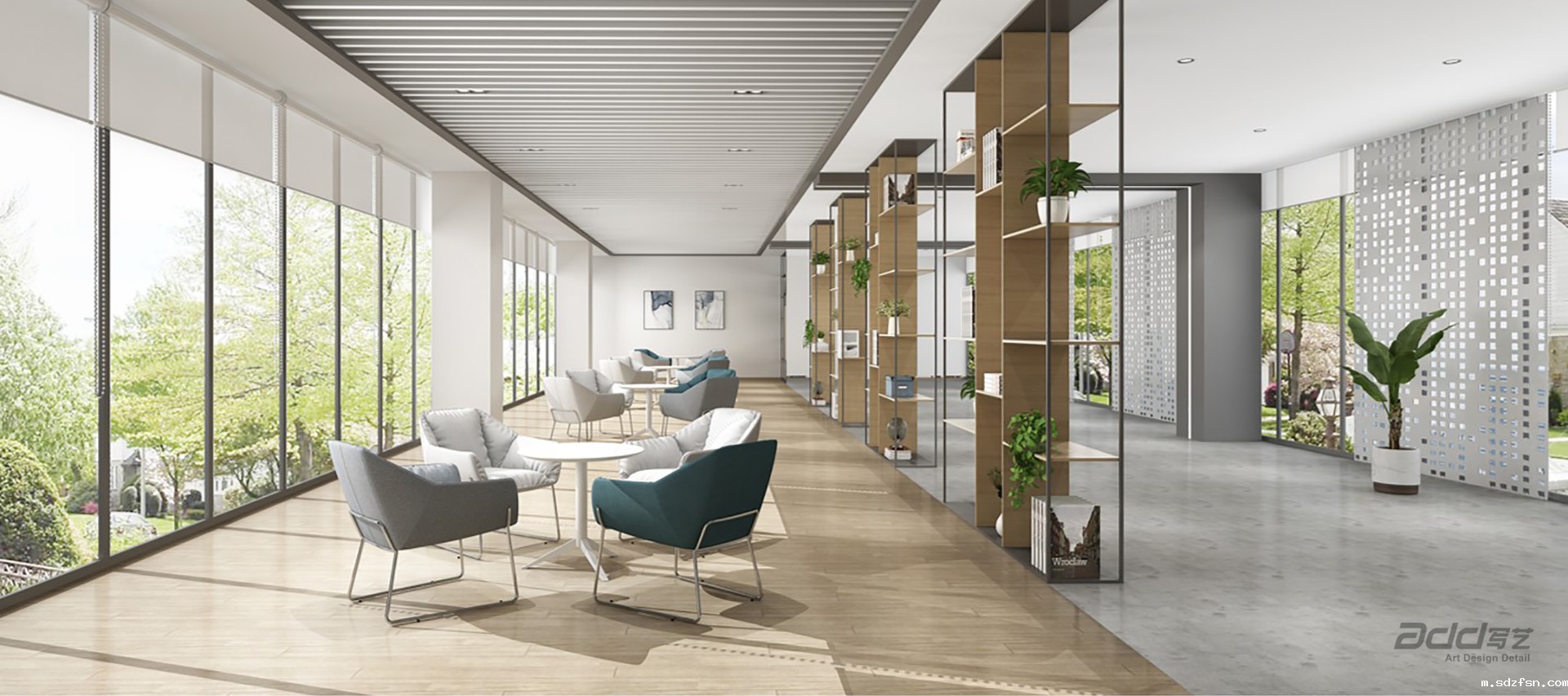 正海生物办公楼装修-休息区-pc